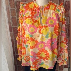 Sugarlips Multicolor Floral Top Size S